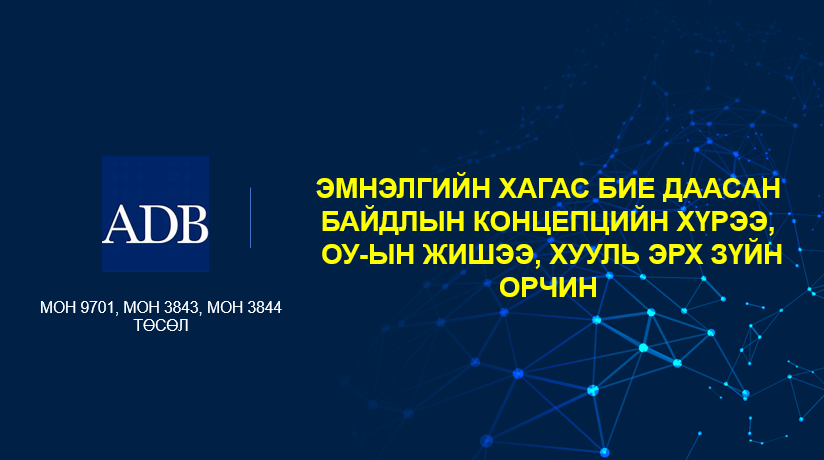 Эмнэлгийн хагас бие даасан байдлын концепцийн хүрээ, ОУ-ын жишээ, хууль эрх зүйн орчин